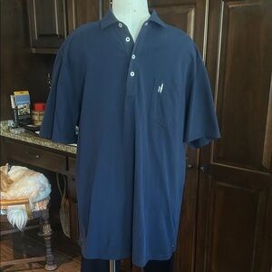 Johnnie-O Sz XL Navy Polo GUC